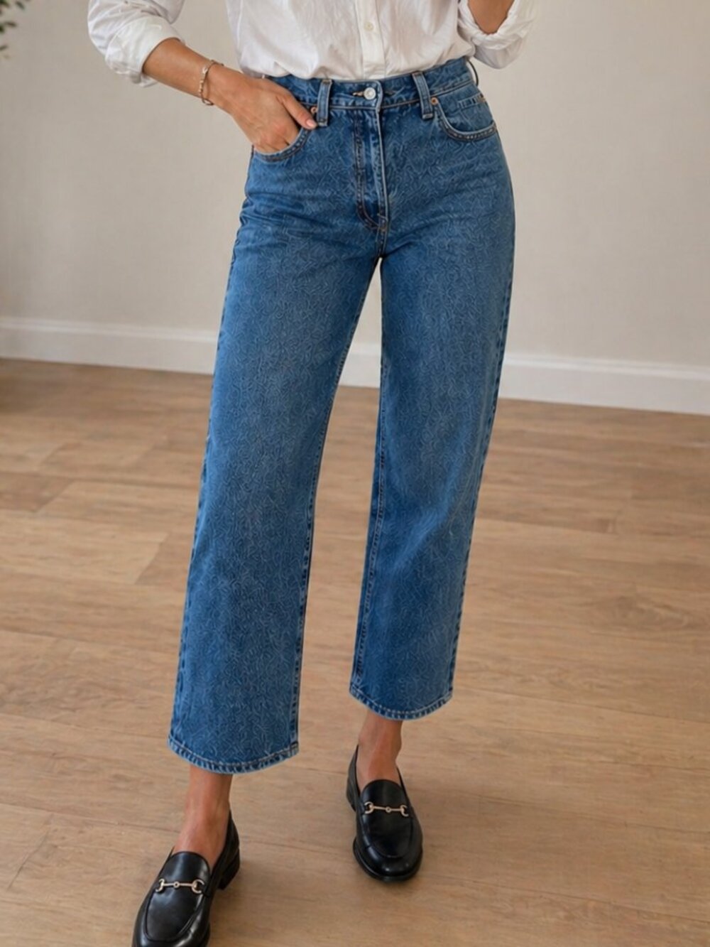 Levi’s Ribcage Straight Ankle Jeans High Rise Vintage Wash 26 Casual